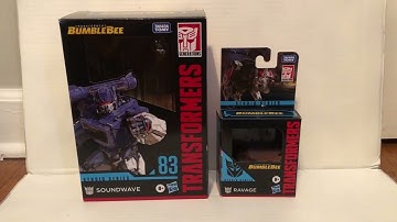 Transformers Studio Series 83 Voyager Class Soundwave & Core Class Ravage Review