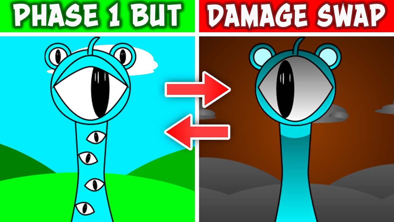 Sprunki Phase 1 But DAMAGE SWAPPED ANTI-SHIFTED