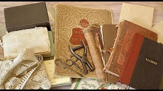 THRIFT STORE & VINTAGE SHOP FINDS FOR JUNK JOURNALING:  What I Look For and Great Finds!