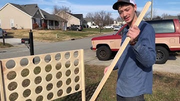How to Build a Giant Connect 4 Game for the Backyard