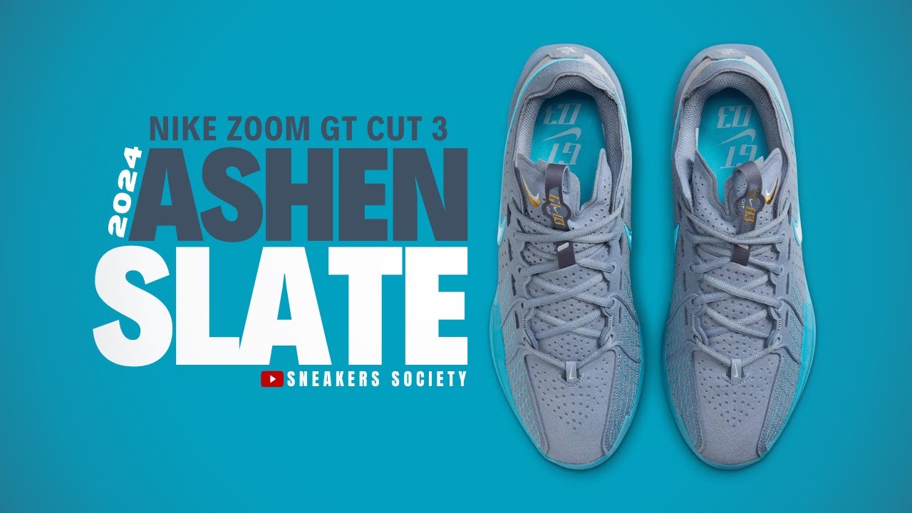 ASHEN SLATE 2024 Nike ZOOM GT Cut 3 | DETAILED LOOK + PRICE - YouTube