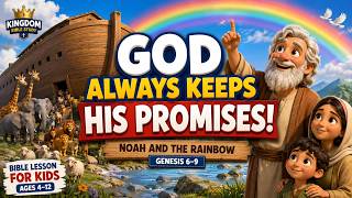 God Always Keeps His Promises 🌈 | Noah and the Rainbow | Kids Bible Lesson