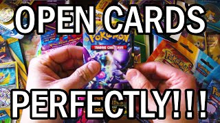 How to PERFECTLY Open Pokémon Trading Cards!!!