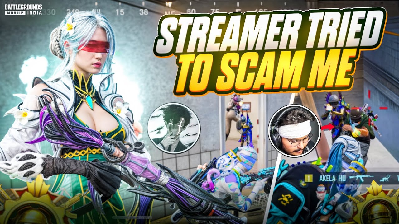 STREAMER TM8’s TRIED To SCAM Me 😰] BGMI Intense 1vs4 CLUTCHES | TOUOP 🔱