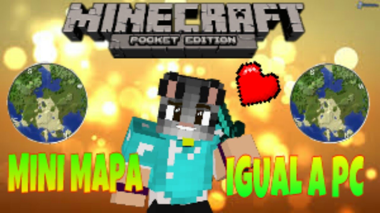 MINI MAPA MOD " MEJOR QUE PC " PARA MINECRAFT PE 0.14.0 - YouTube