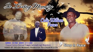 In Loving Memory of Collin Williams Fraser