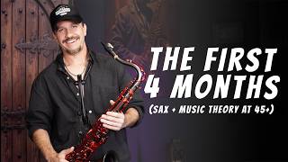 Saxophone journey: the first 4 months 