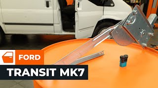 Kā nomainīt Logu tīrītāja motoriņš FORD TRANSIT MK-7 Box - tiešsaistes bezmaksas video
