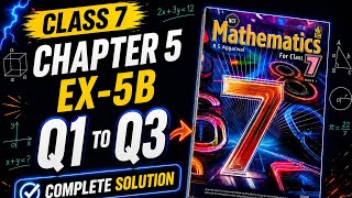 Class-7, R S AGGARWAL NEW BOOK, CH-5, EX-5(B), Q- 1 TO 3