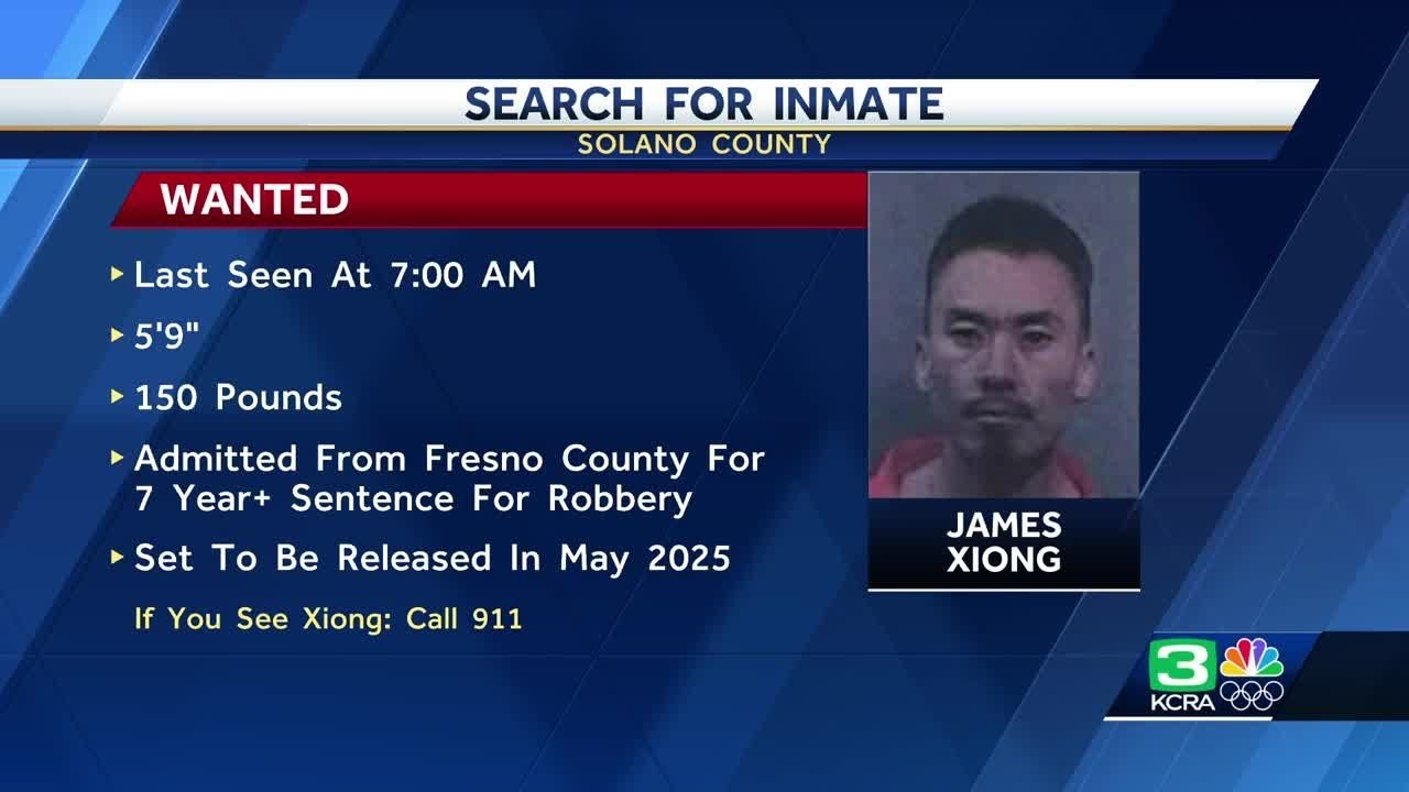 Incarcerated man walks away from Delta Conservation Camp in Solano County