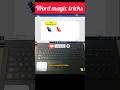 word magic tricks !#computer #tricks #windows #shorts