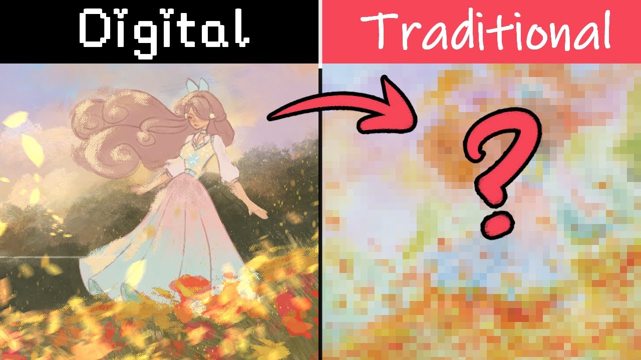 Digital Artist Tries Traditional Art