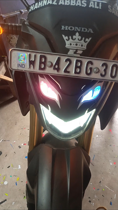 honda hornet 2.0 headlight sticker modelling #honda hornet 2.0 headlight sticker model