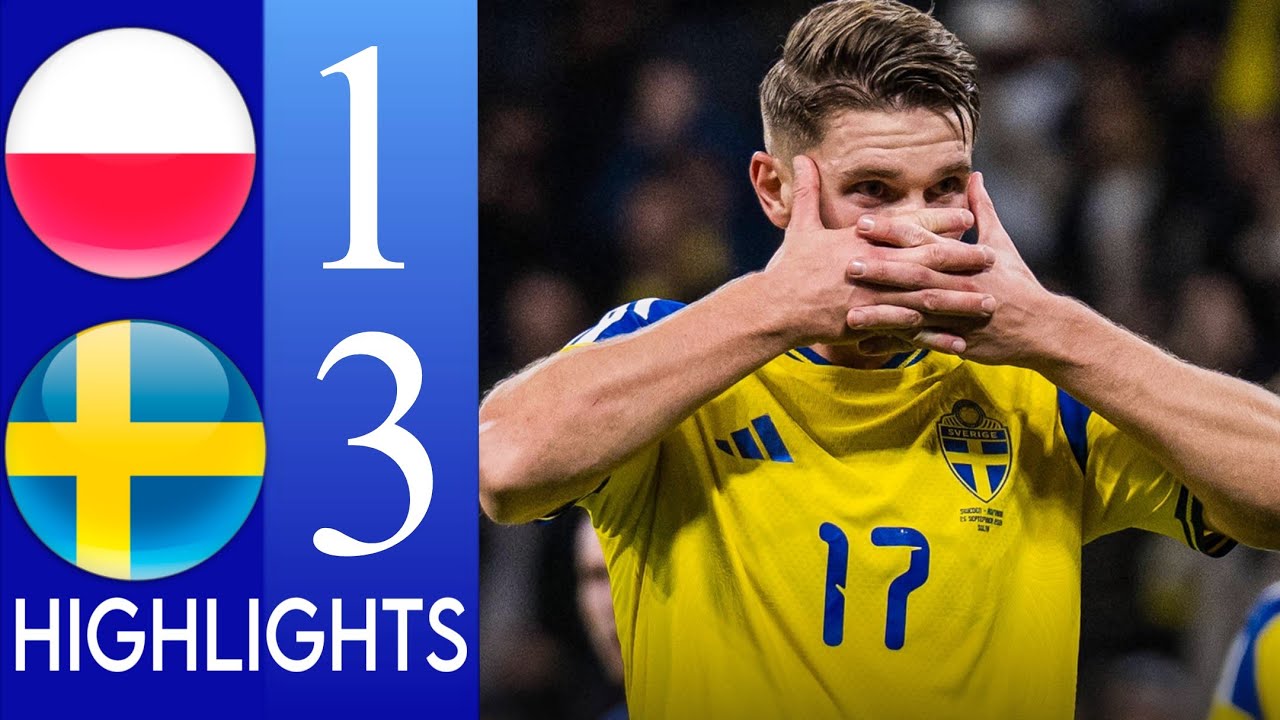 ⁣Sweden vs Poland Highlights 3-1:VIKTOR GYÖKERES & Ayari Goals! 🇸🇪🇵🇱 UEFA Nations League 2027