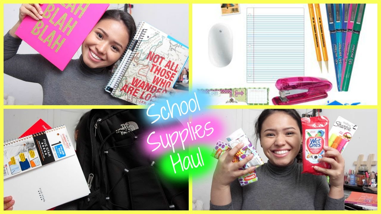 School Supplies Haul College Edition YouTube