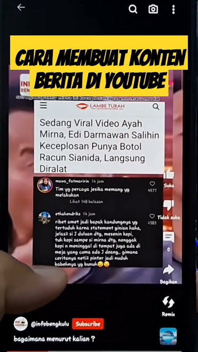 cara membuat konten berita viral di youtube guys #youtuberpemula #youtube