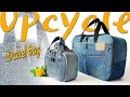 DIY/청바지 리폼/청바지로 가방 만들기/Making jeans tote/Suitcase Style/reform/recycling old jeans/가방/tutoria/작은가방/