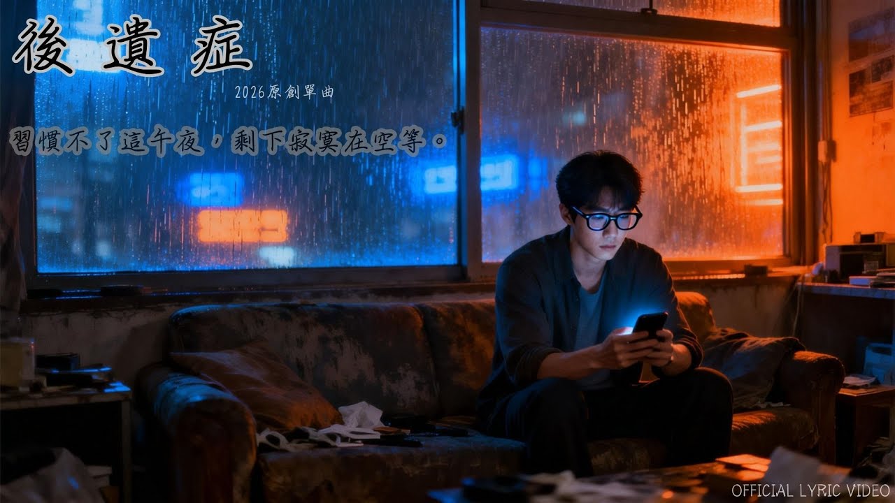【中文抒情歌】🎵歌名🎵後遺症｜凌晨三點的訊息框，是你這輩子最難熬的時差。 如果你的心裡也住著一個「刪不掉的人」，這首《後遺症》唱的就是你。