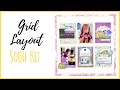 Grid Layout! | 12x12 Scrapbook Layout | April Stash Kit