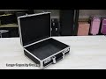 Custom Aluminum Briefcase High Quality Lockable Hard Shell Suitcase Portable Aluminum Carry Box