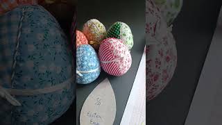 Take a pattern for a fabric Easter egg and sew it yourself #happyeaster #howto #giftideas