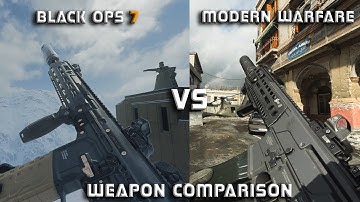 Call Of Duty BLACK OPS 7 [BETA] VS MODERN WARFARE 2019 : WEAPON WITH ATTACHMENT COMPARISON 4K
