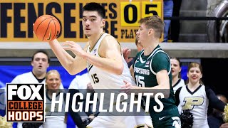 Michigan State Spartans vs. No. 2 Purdue Boilermakers Highlights | CBB on FOX