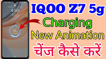 How To Change Charging Animation On IQOO Z7 5g // IQOO Z7 5g Charging Animation Setting Kaise Kare