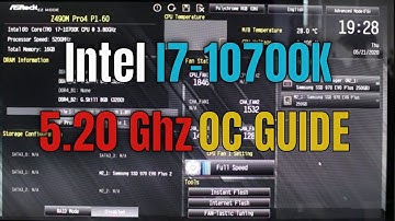 Intel I7-10700K 5.20GHZ Overclock Guide in 2020 latest Bios P.160 AsRock Z490M Pro4