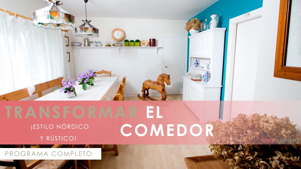 Transformación a COMEDOR de estilo RÚSTICO y NÓRDICO ⚪🔵 ¡MENUDO CAMBIO! 🏠🍽️ Decogarden