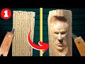Como tallar un rostro en madera con un cuchillo #1