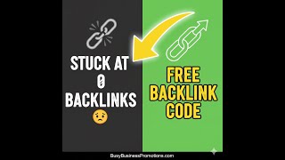 Updated How to Use The Free Backlink Code Generator By Rick Kirkham of BusyBusinessPromotions com