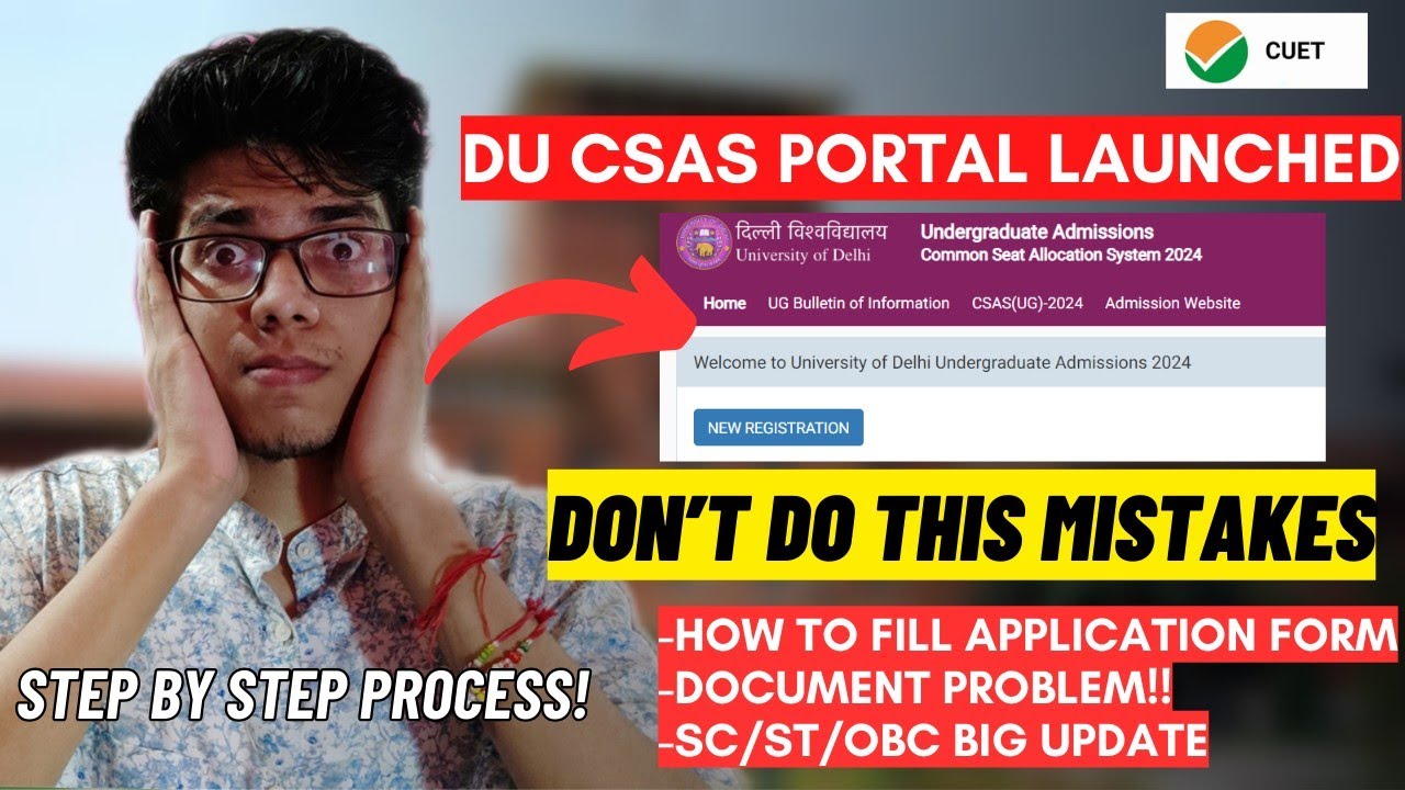 CSAS Portal Delhi University 2024 | All Doubts Cleared in One Video📃✅