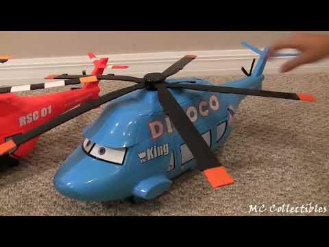 Cars Rescue Squad Chopper & Dinoco Helicopter 🚁 Disney Pixar Review
