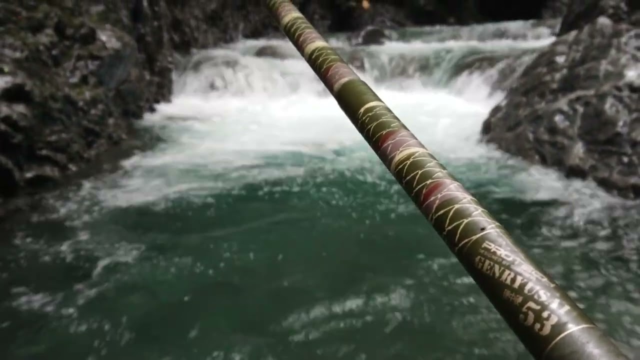 渓流竿　シマノ　PROTEC源流彩53 シマノ　ツインパワー翠舞峰61 渓流竿 シマノ ハイパワーXプロテック源流彩硬中硬53 - YouTube