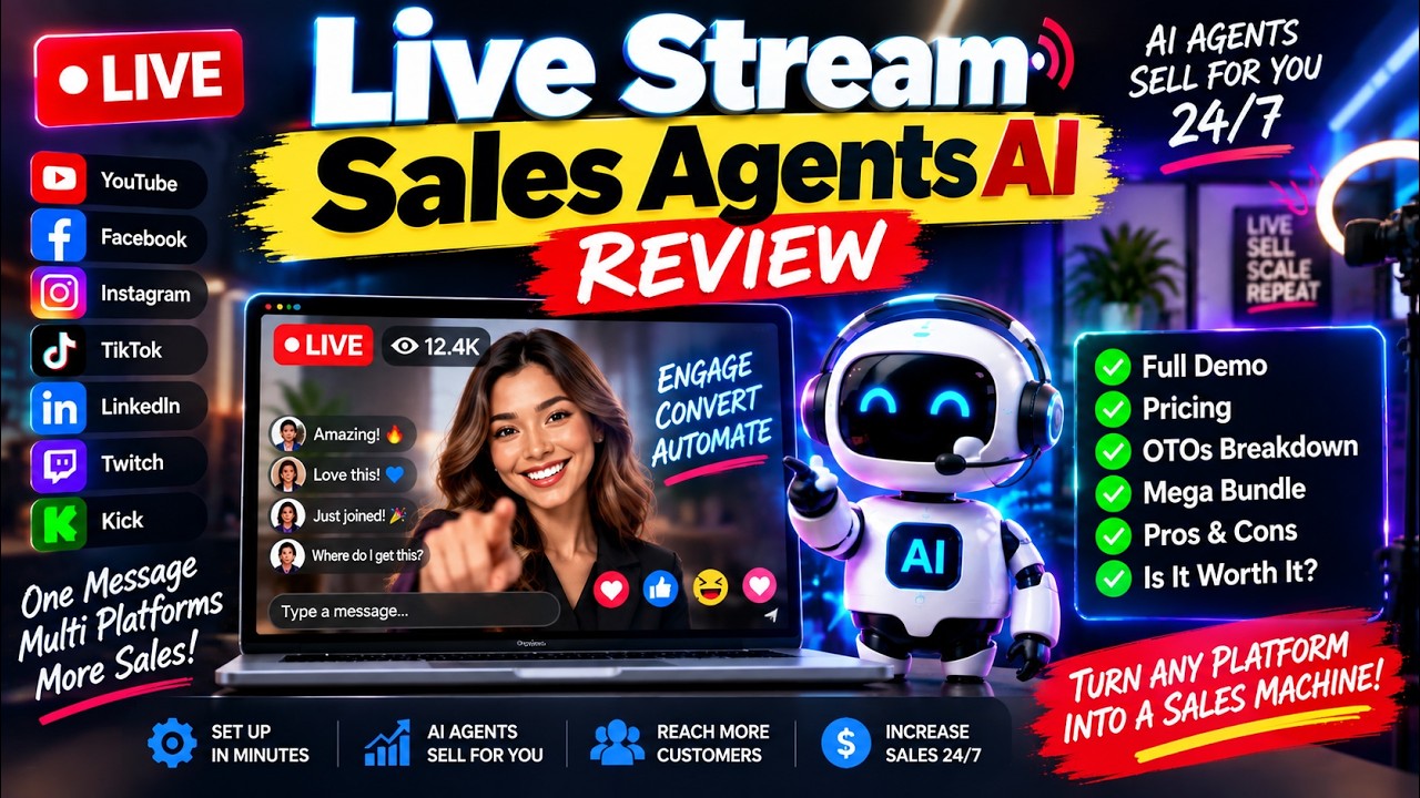 Live Streaming Sales Agents AI Review Full Demo, Pricing, OTOs & Mega Bundle Explained
