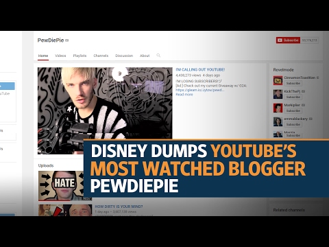 Disney dumps PewDiePie over anti-Semitic videos: report