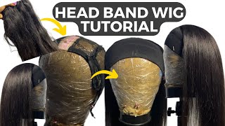 HEADBAND WIG TUTORIAL ¦¦How to make a HeadBand wig with Elastic ¦¦ The Amazon Deb