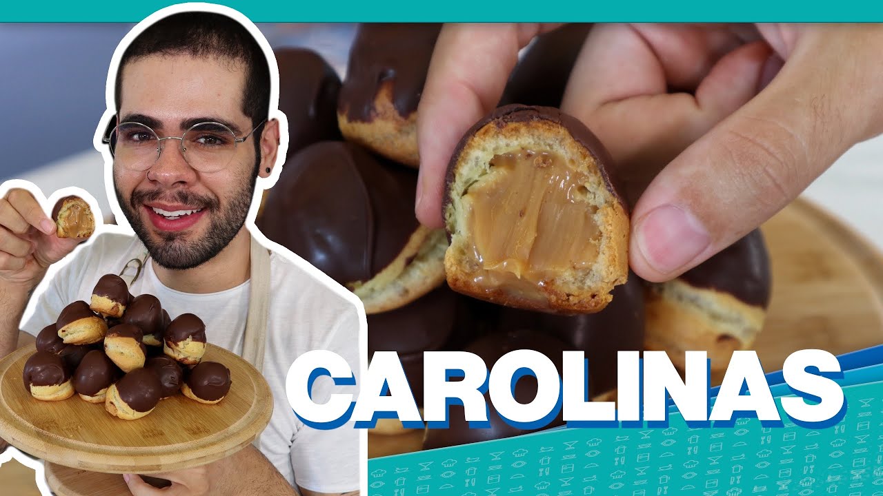 IGUAL DE PADARIA | CAROLINAS RECHEADAS COM DOCE DE LEITE FÁCIL E RÁPIDA