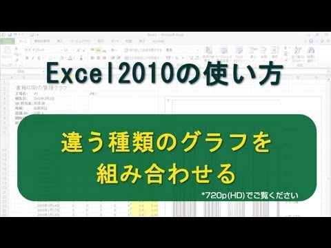 違う種類のグラフを組み合わせる Excel10 Youtube