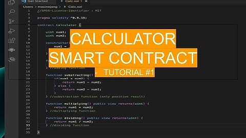 Beginner Smart Contract - Solidity Calculator Tutorial #1