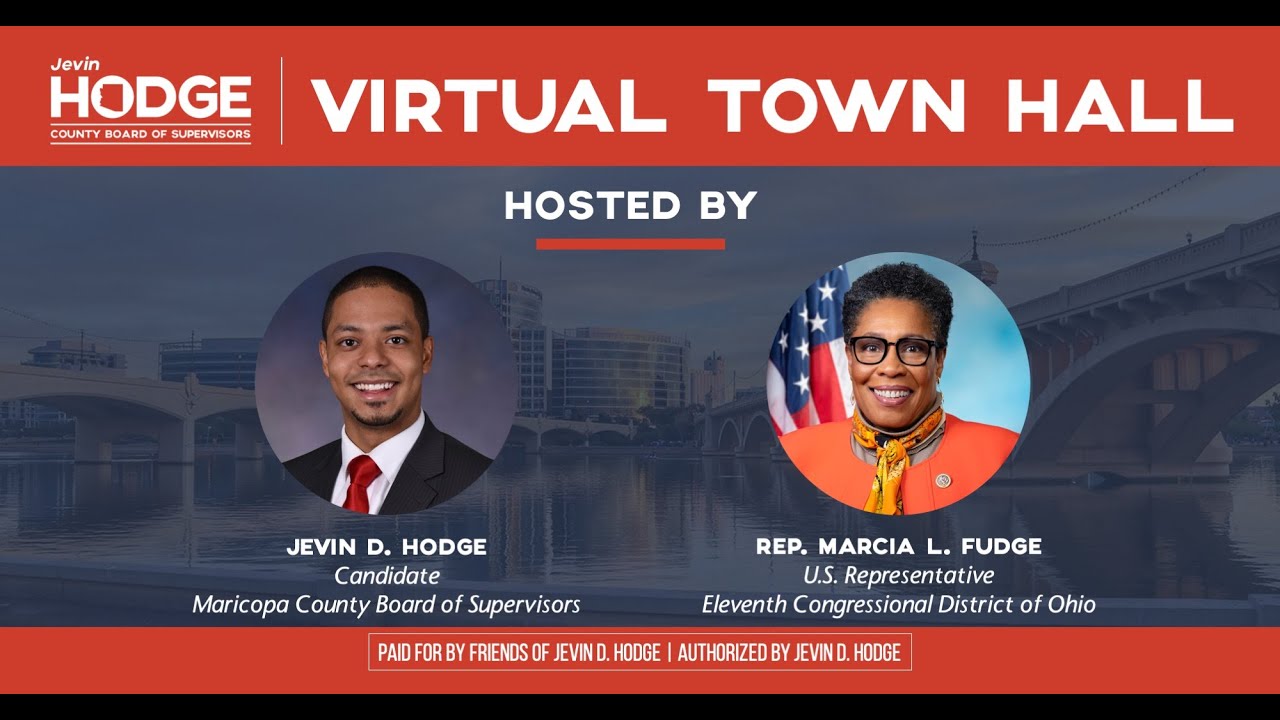 HODGE for Supervisor Virtual Town Hall with Congresswoman Fudge YouTube