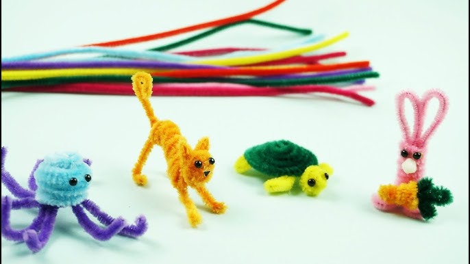 How to Make a Dinosaur out of Pipe Cleaners – Pipe Cleaner Crafts