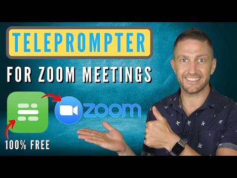 Video: Können Sie eine Teleprompter-App mit Zoom verwenden?