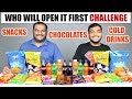 WHO WILL OPEN IT FIRST CHALLENGE | Eating Challenge | Food Eating Competition | Food Challenge