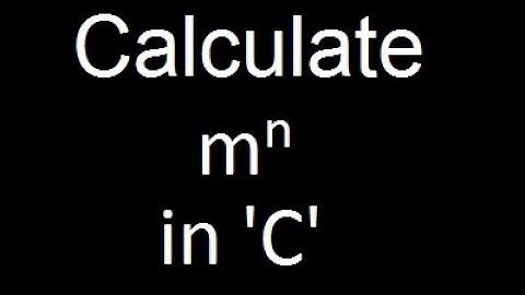 C programming Tutorials | Calculate power by C program by Saurabh Bhargava