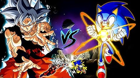 Son Goku DBS V7 OP (all form) VS Sonic Chaos V3 RN OP (all form) in Jump Force Mugen