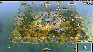 Civ 5 AI Only Timelapse: Modern Battle, The Nuclear Hell