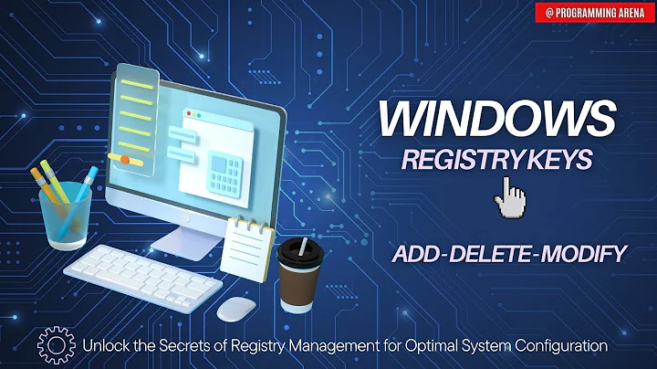 Windows Registry Add Delete Modify KEYS AND VALUES