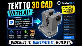 Generate 3D CAD Models with AI | No CAD Software or Experience Needed